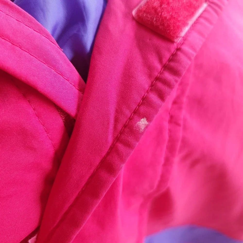 Vintage Eddie Bauer Anorak Windbreaker Jacket Red Purple 1/4 Zip Men's S